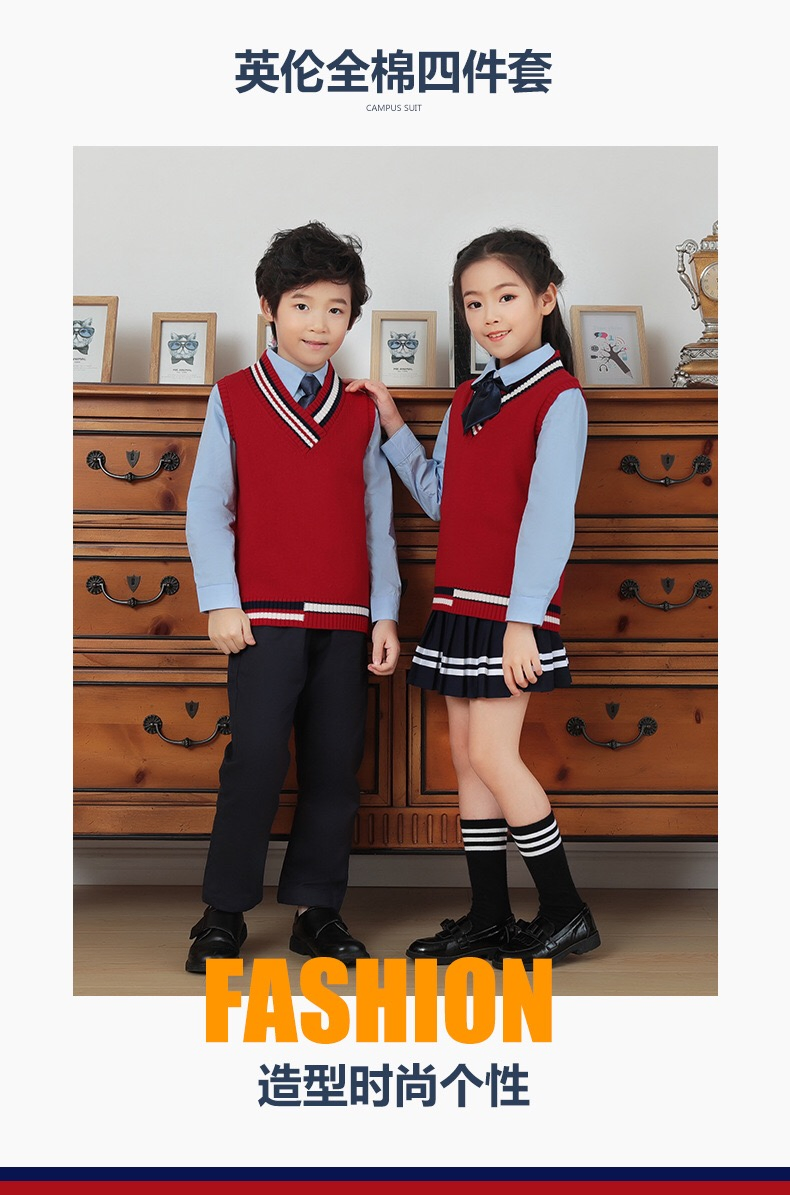 Suministro de fábrica OEM personalizable uniforme escolar para niños de jardín de infancia
