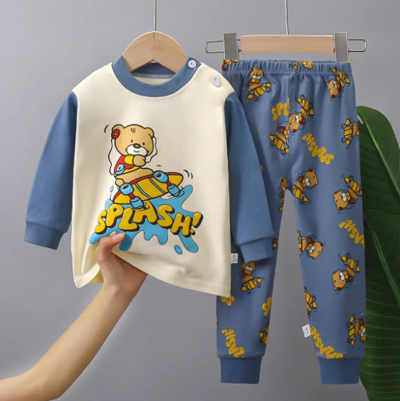 Ropa cómoda conjunto pijama para niños