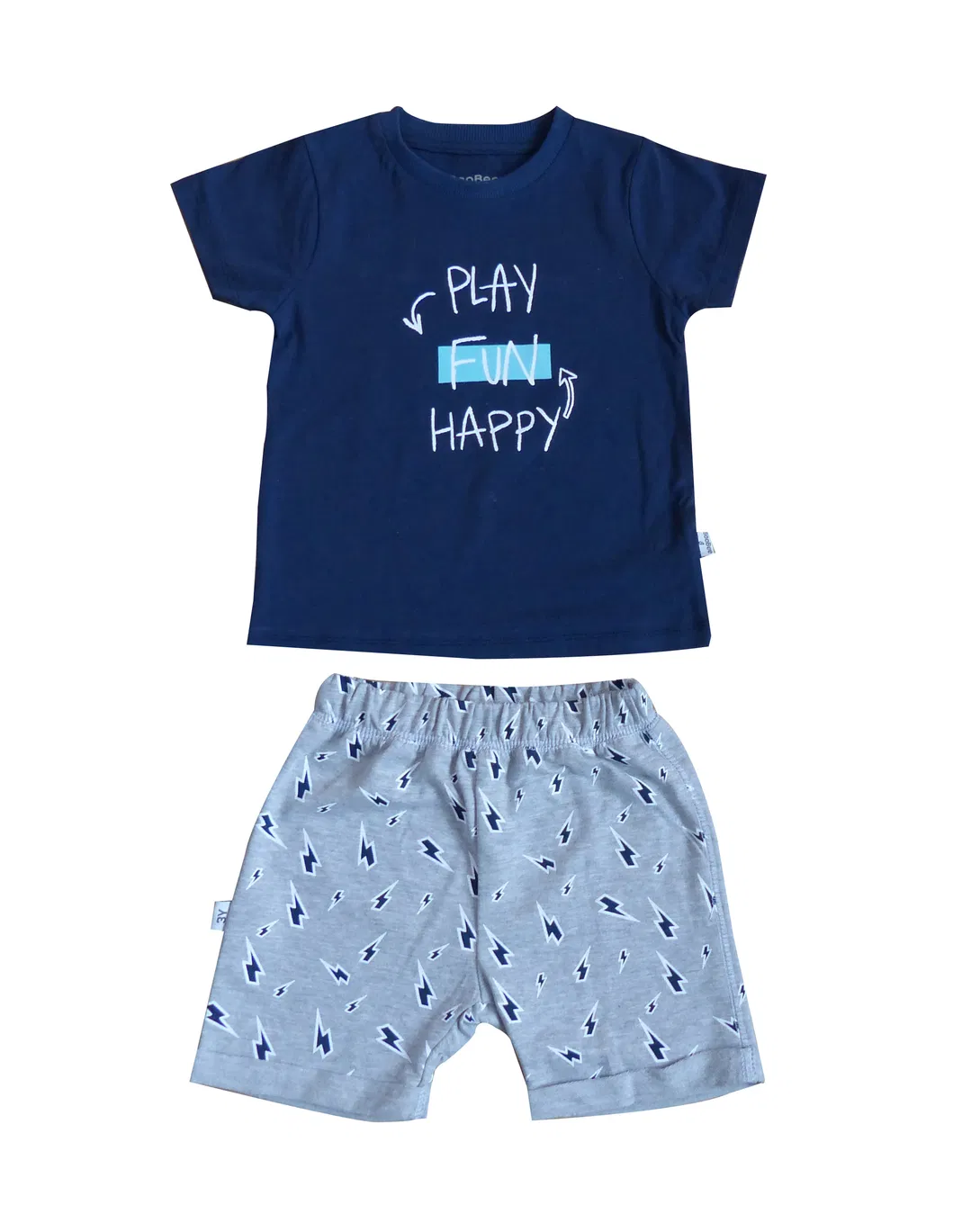Ropa de jardín de infantes de algodón 100% con estilo para niños pequeños