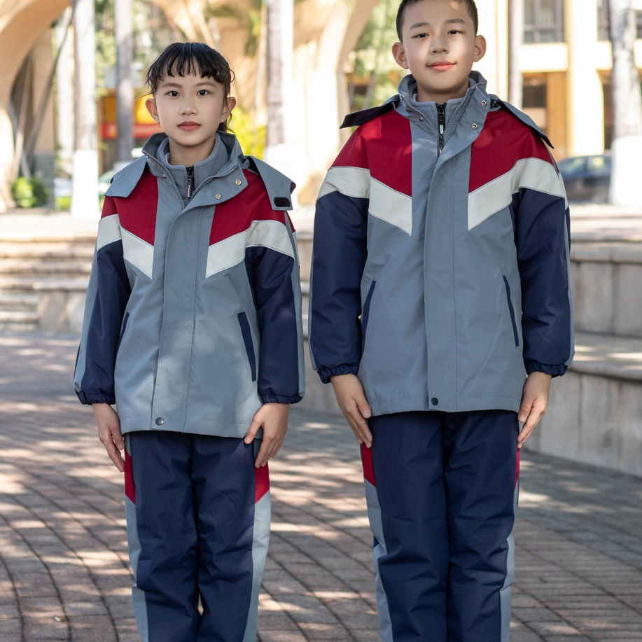 Ropa escolar resistente a la decoloración de fábrica para niñas, uniforme para escuela secundaria