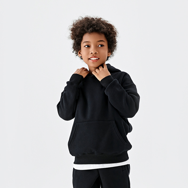 Conjuntos de sudaderas de felpa personalizadas para niños y niñas, conjuntos de jogging de diseñador, ropa infantil para invierno y primavera