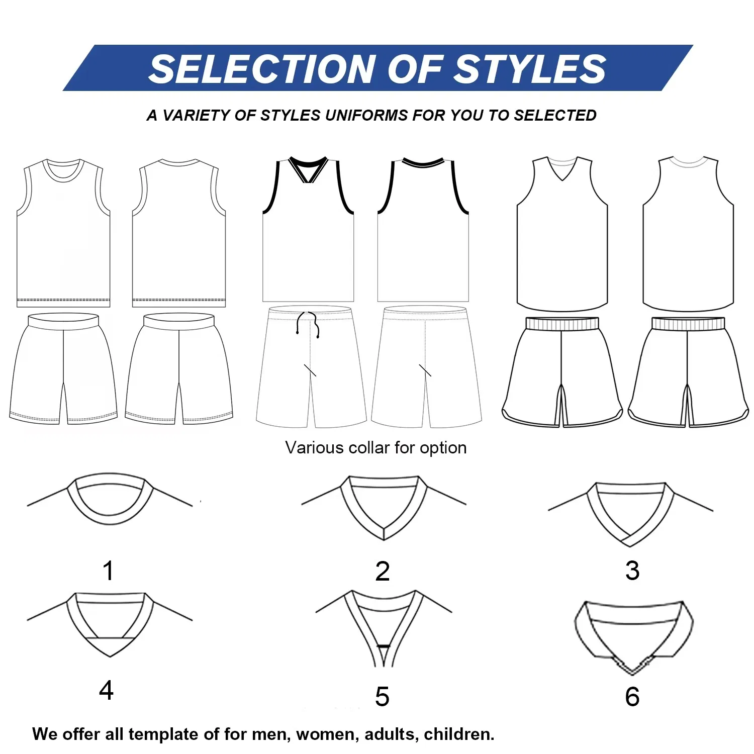 Especificación de camiseta de baloncesto
