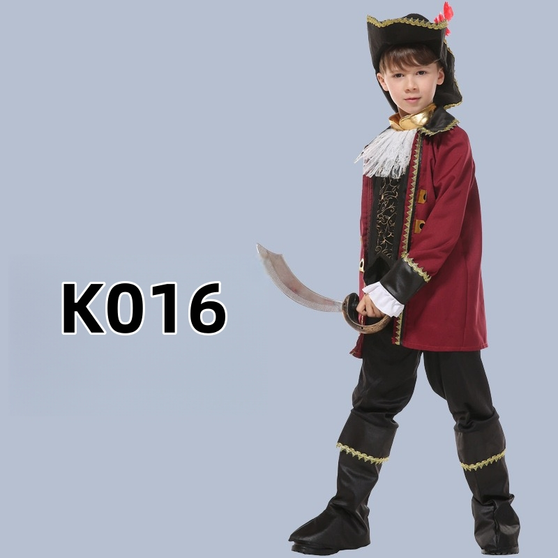 Disfraz de Halloween para niños, disfraces de pirata, ropa de actuación para niños para fiestas