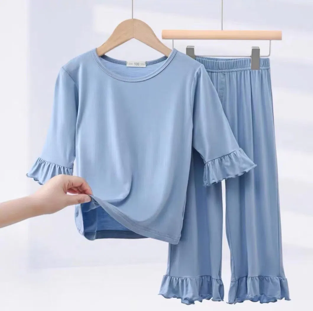 Venta de verano de ropa casual para niños, conjuntos de ropa sólida
