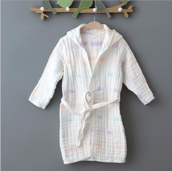 6 Pijamas de algodón muselina para niños ropa de noche