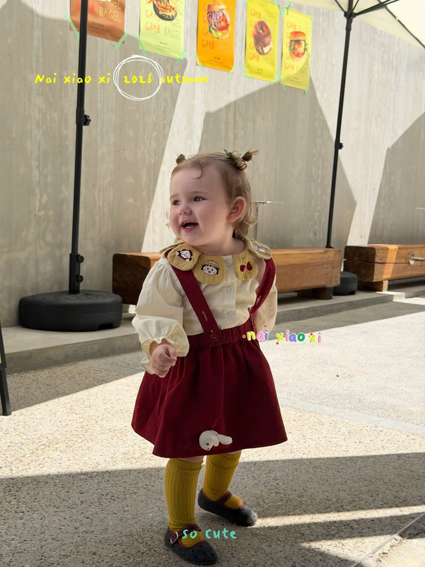 Vestido de fiesta para niña con falda de tirantes para bebés