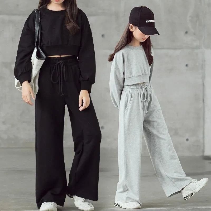 Ropa de Niños Conjunto Casual de Camiseta y Pantalones Traje para Niñas Adolescentes Esg16881
