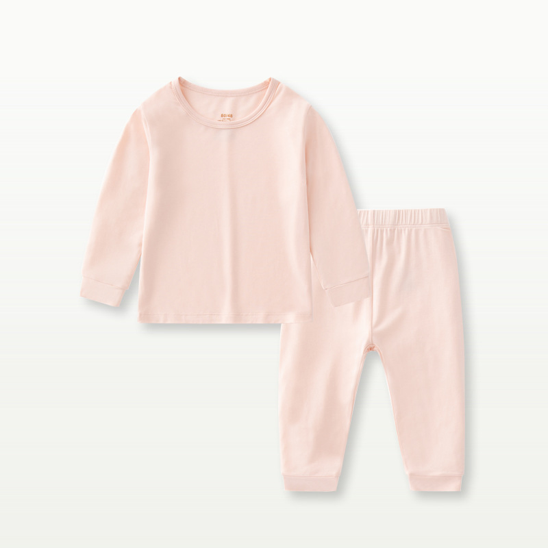 Ropa de bebé de bambú al por mayor, pijamas infantiles con patrón personalizado (parte superior + pantalones)