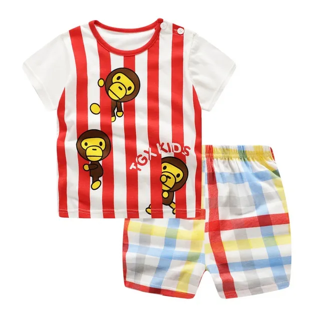 Conjunto de ropa de verano para niños, disfraz, ropa infantil, conjunto casual de longitud completa para niños pequeños