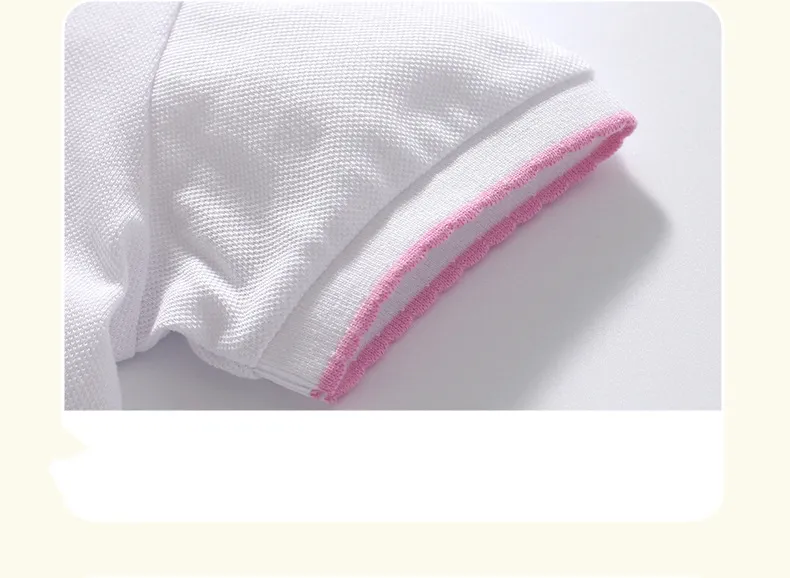Polo de algodón para niños de verano de ropa para niños de bajo precio Ropa de manga corta de color blanco
