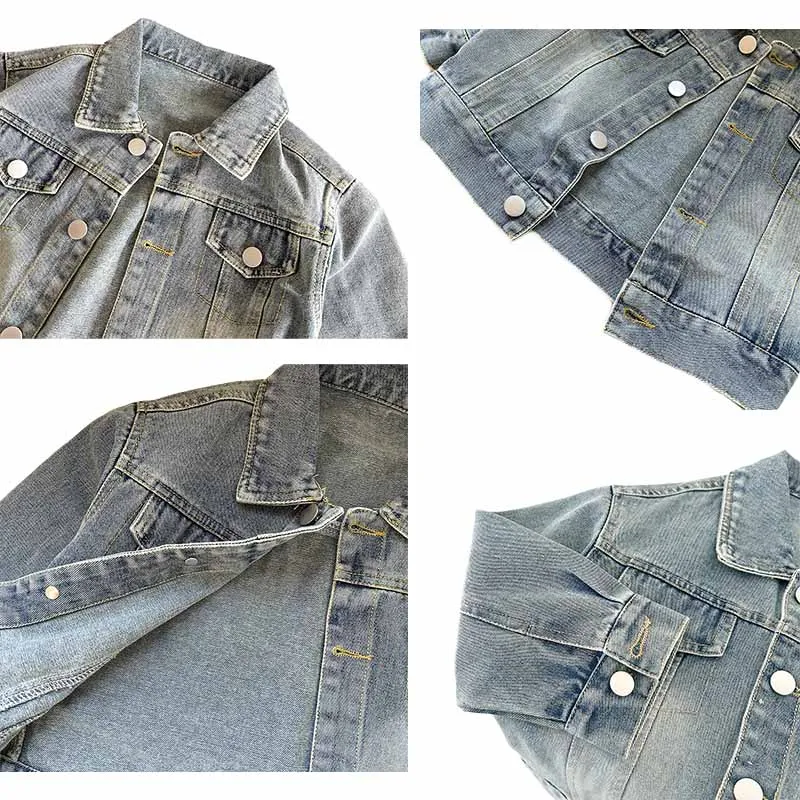 Denim jacket for children casual style