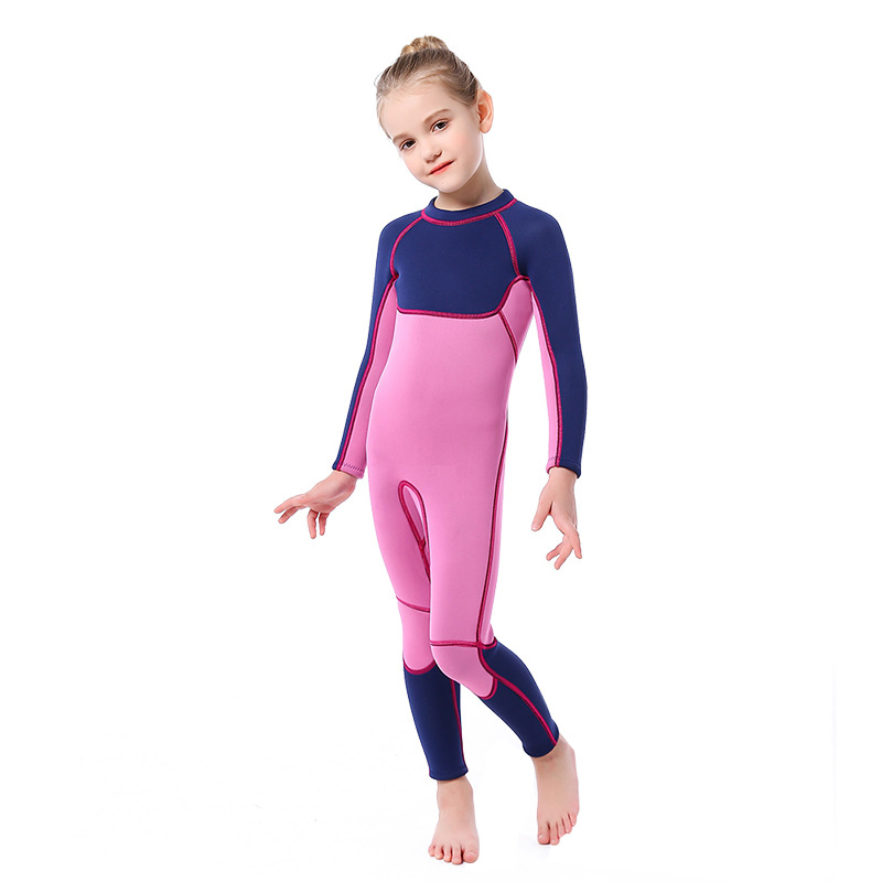 Nuevo Estilo Traje de Baño para Niños 2.5mm Neopreno Térmico de Una Pieza para Niñas