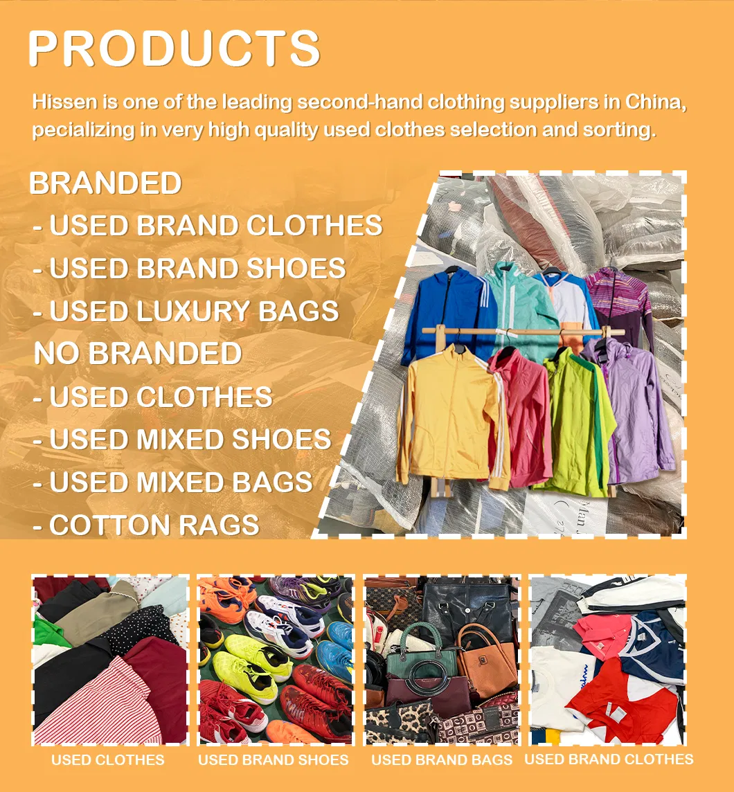 Gama global de productos de ropa y calzado de segunda mano