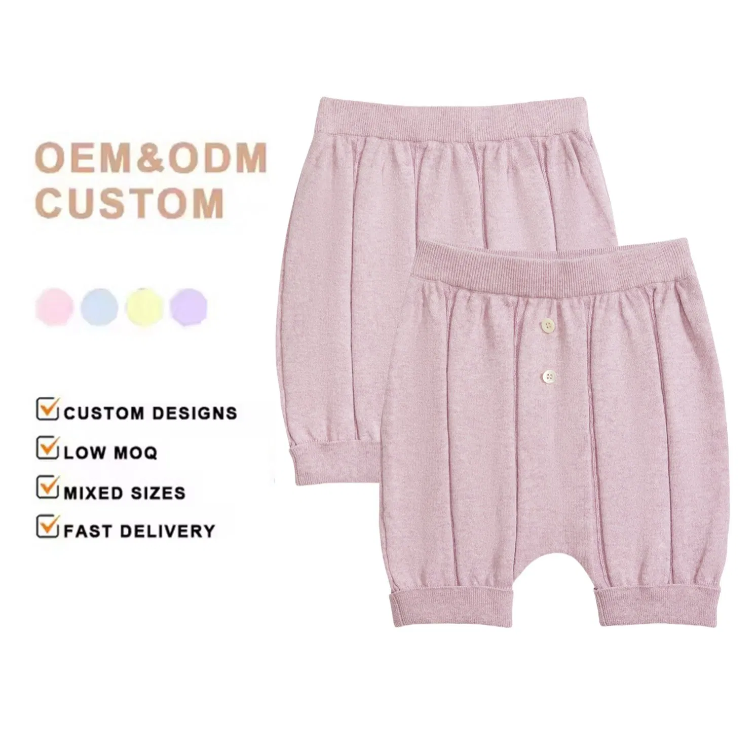 Niños y Niñas Pantalones de Cachemira de Punto Suéter Cortos de Cachemira Ropa Infantil