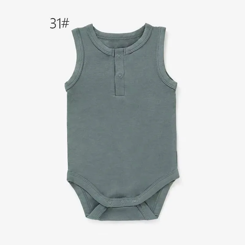 Ropa de bebé personalizada con logo, mono de bebé de manga corta, ropa de verano para infantes