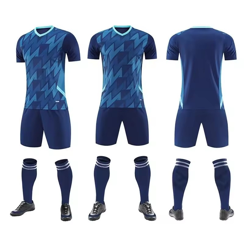 Uniformes de fútbol para adultos y niños con impresión de nombre personalizada, conjuntos para la temporada de verano para uniformes de equipo escolar