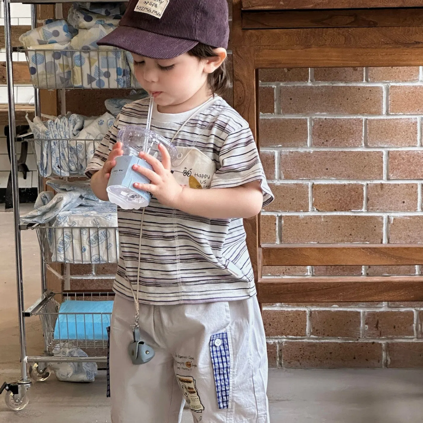 Ropa para niños con conjunto de manga corta para bebés