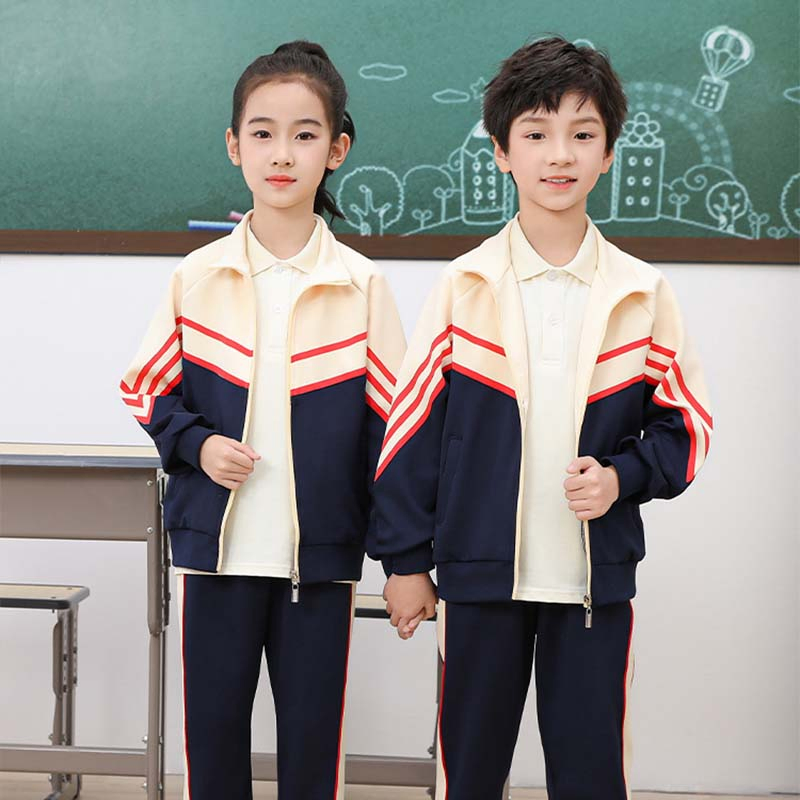 Nuevo diseño de sudadera y pantalones personalizados para niños, ropa deportiva de otoño y primavera, uniformes escolares para estudiantes de primaria
