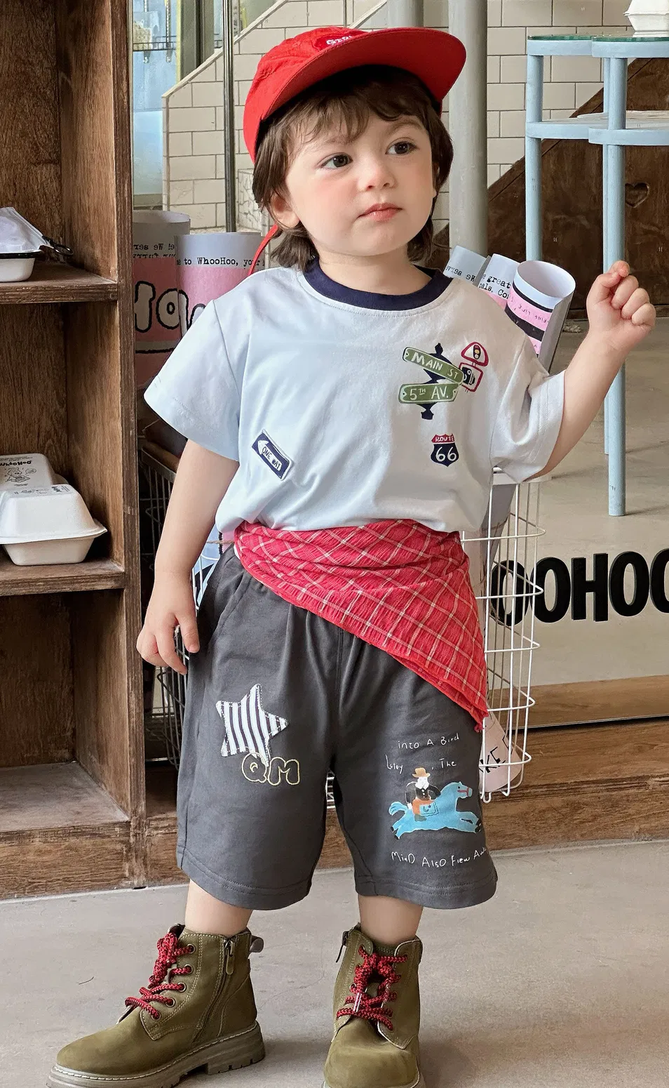Ropa de verano para niños con camiseta y pantalones