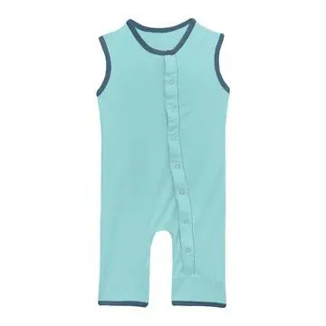 Ropa de verano personalizada para bebés 95% mono sin mangas de bambú para niños, ropa para infantes