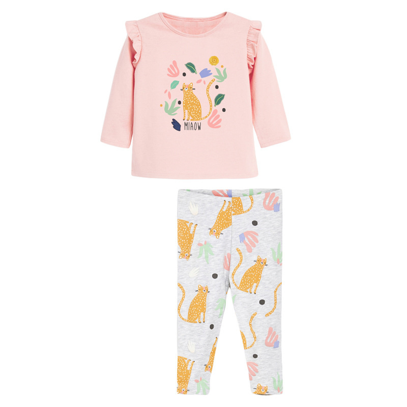 Conjunto de verano para niña al por mayor estilo coreano 2PCS; S chaleco pantalones cortos para niñas; Conjuntos de ropa