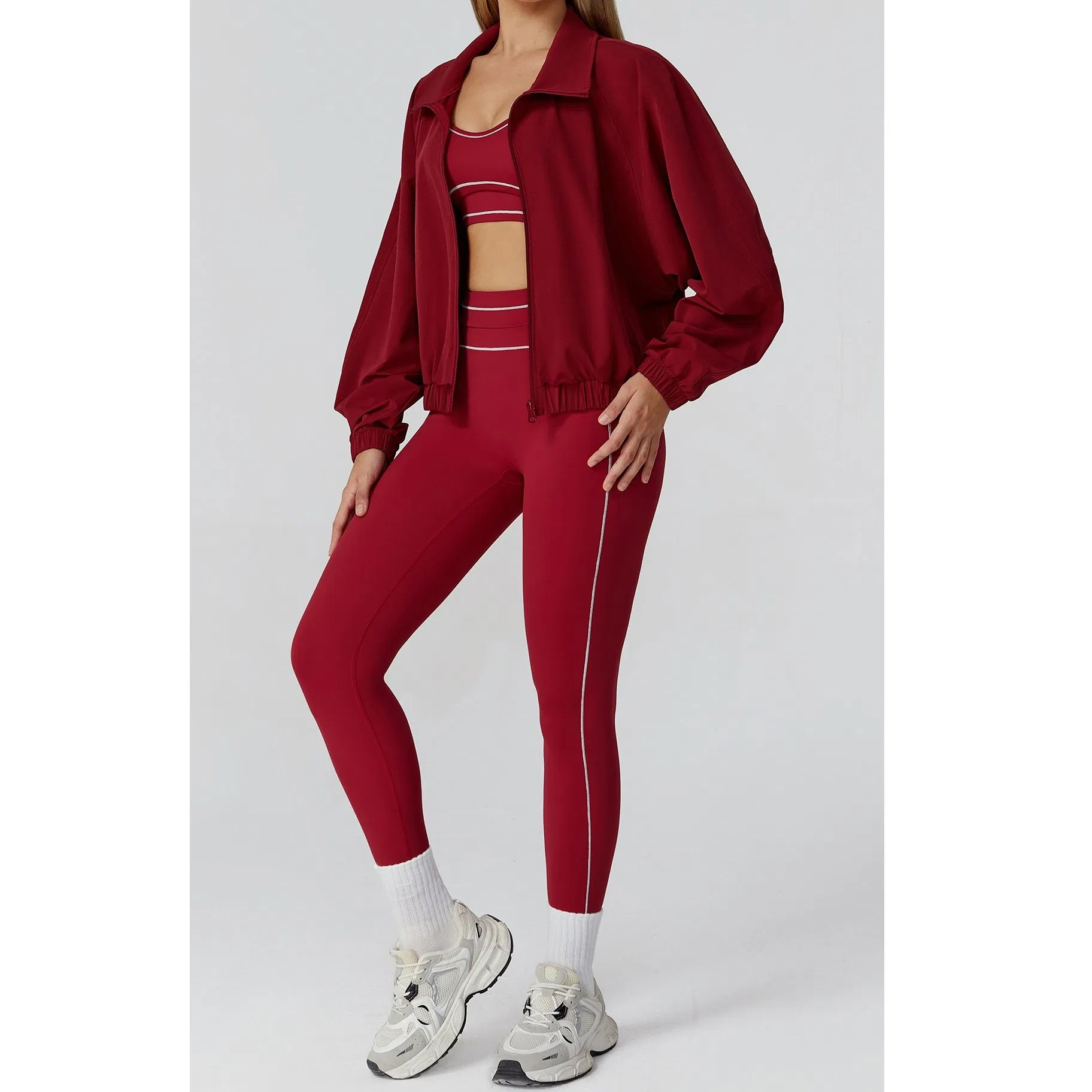 2026 Conjunto de chándal de mujer de moda con sudadera oversized y joggers cargo, ropa de chándal de moda