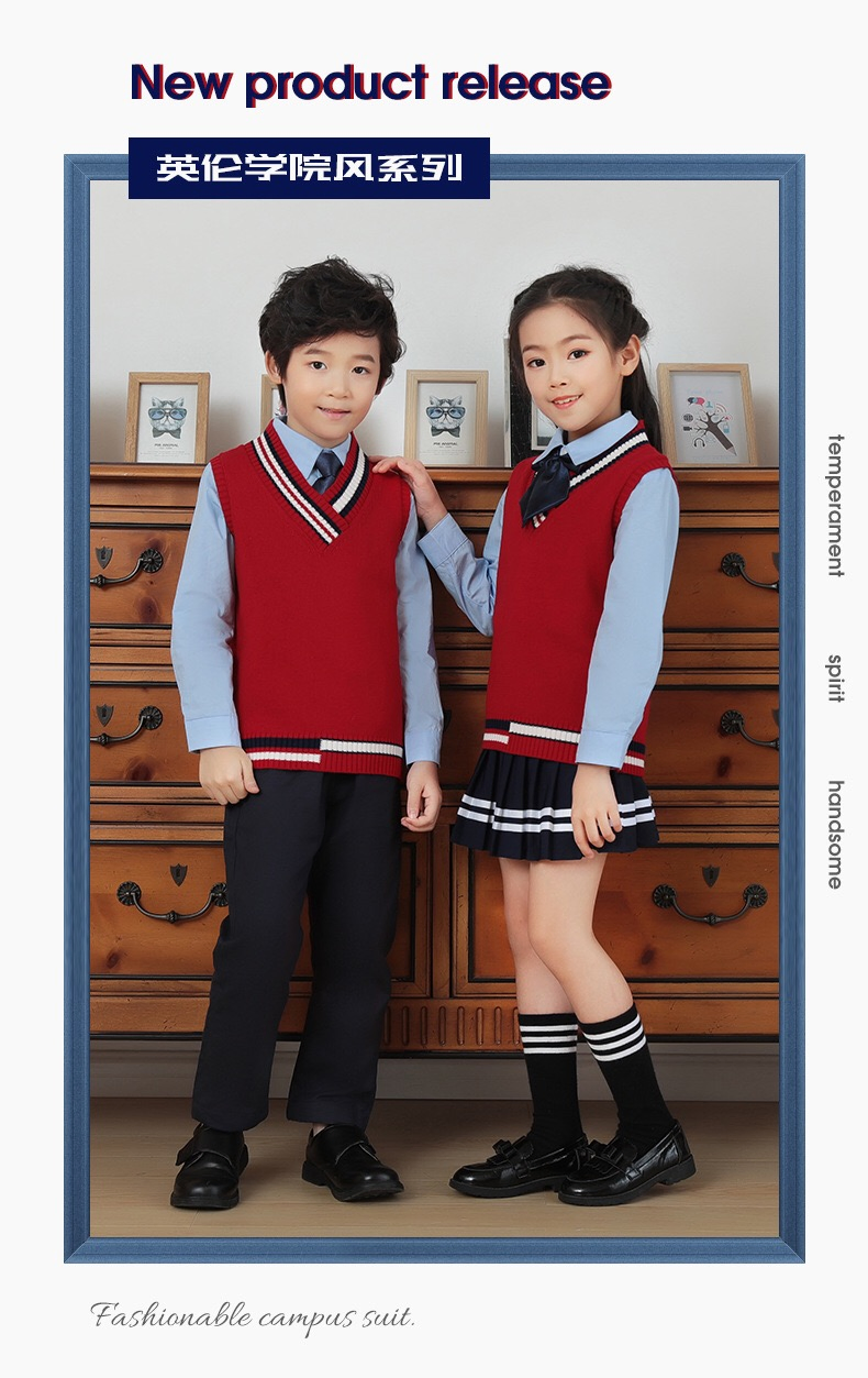 Suministro de fábrica OEM personalizable uniforme escolar para niños de jardín de infancia