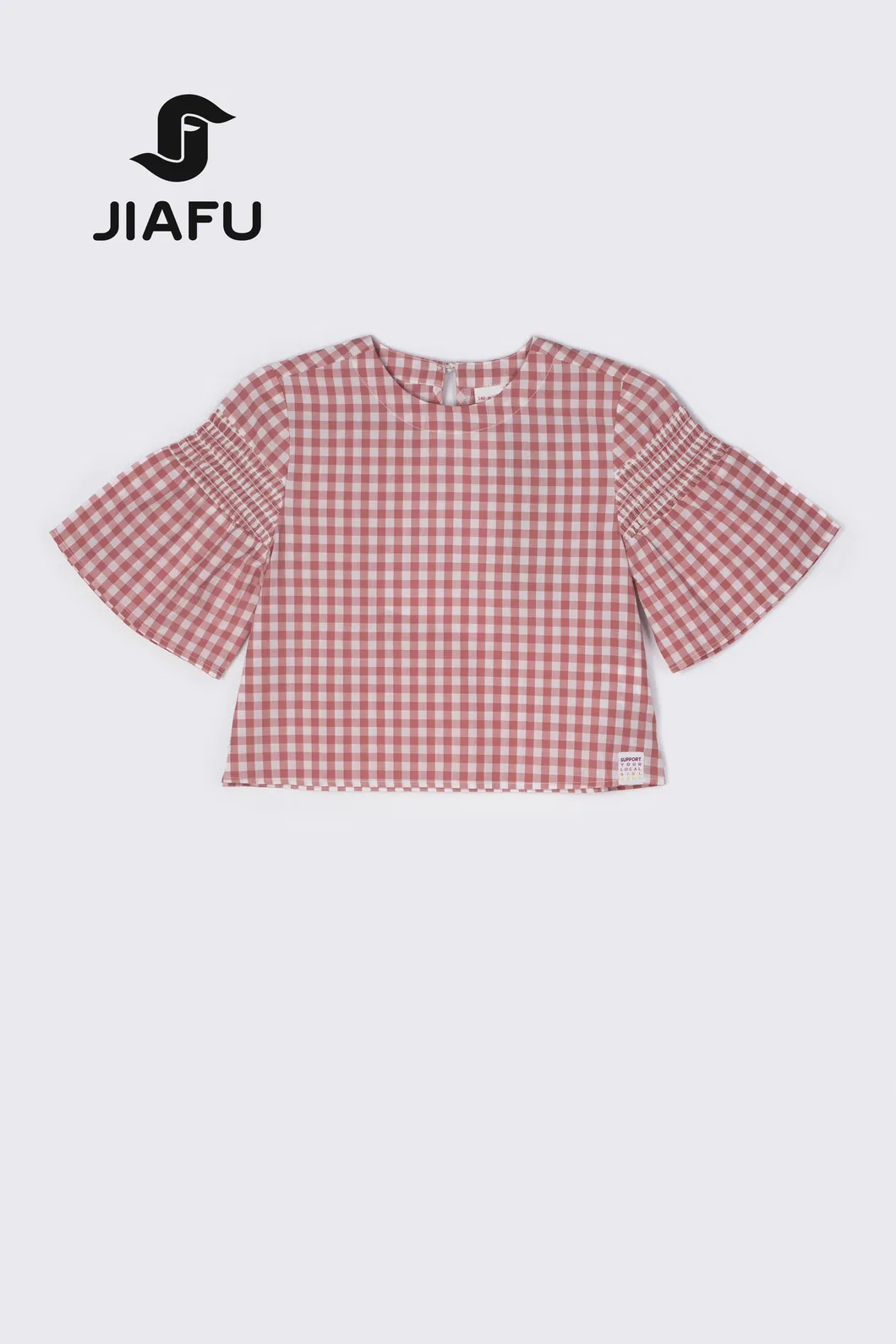 Diseño de moda fábrica de ropa infantil logotipo personalizado blusa casual para niñas