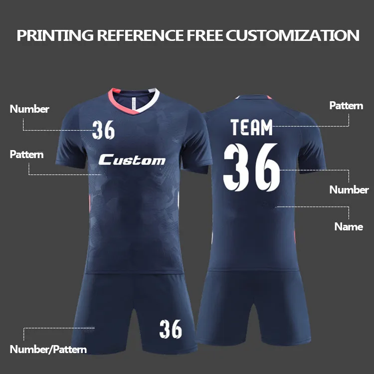 Ropa deportiva personalizada para fútbol, secado rápido, entrenamiento de partidos para niños y adultos