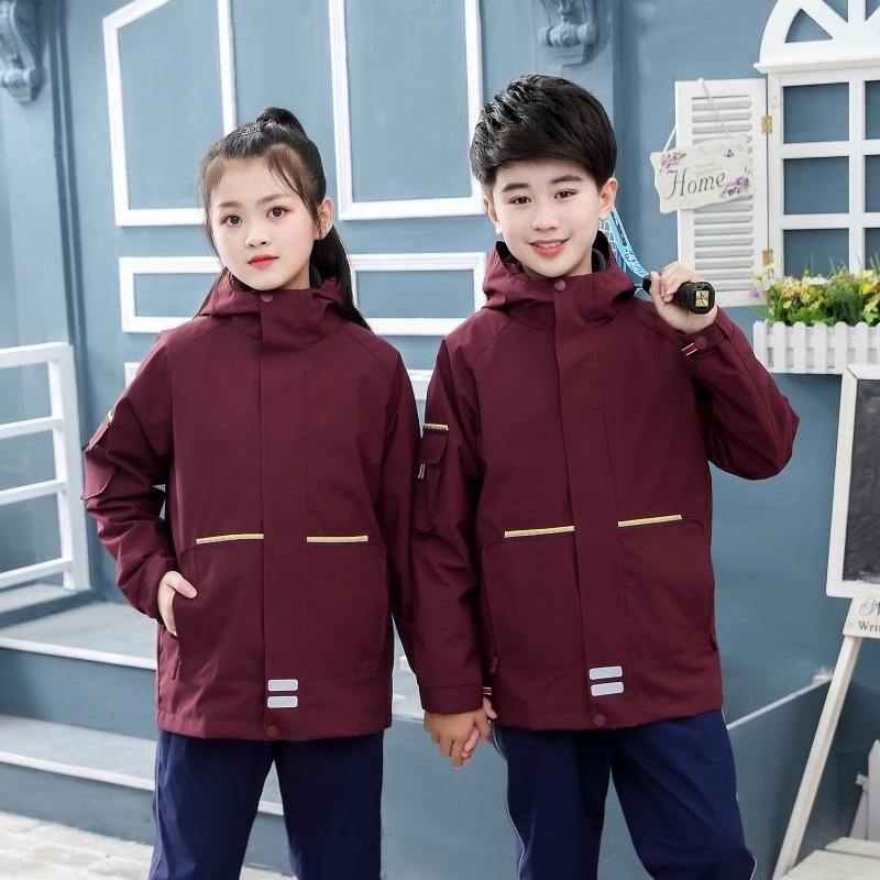Personalización de ropa con logo al por mayor de chaquetas exteriores para adultos y niños y uniformes escolares