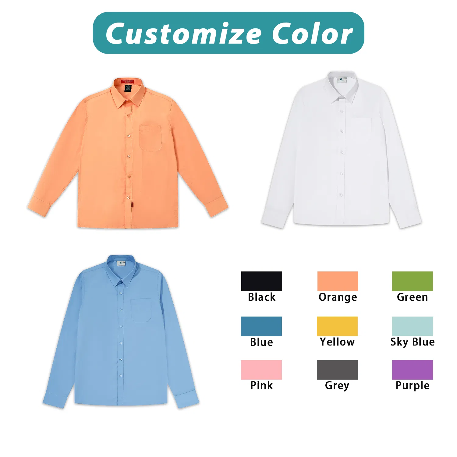 Camisa de manga larga y pantalones escolares Ropa escolar Vestimenta estudiantil