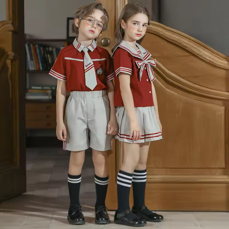 Conjuntos de calidad diseñados para niños y niñas, uniforme escolar