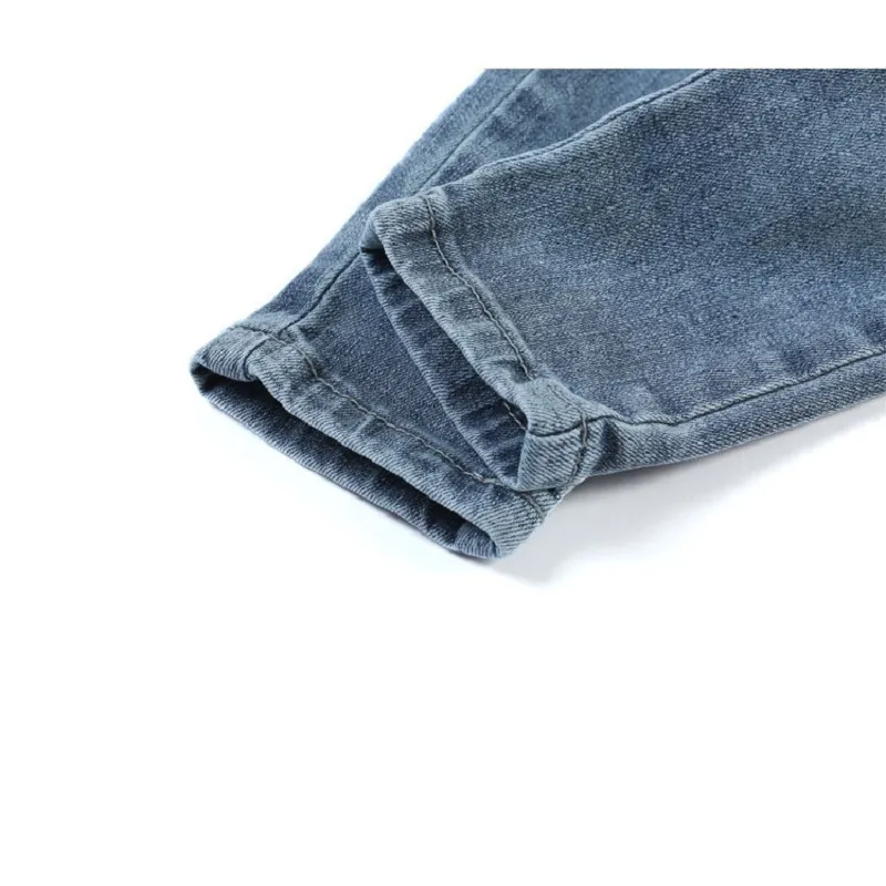 Ropa para bebés y niños pequeños, overoles de mezclilla para niños, pantalones casuales, ropa de niños con parche de oso de dibujos animados, monos, bodysuits, jumpsuits