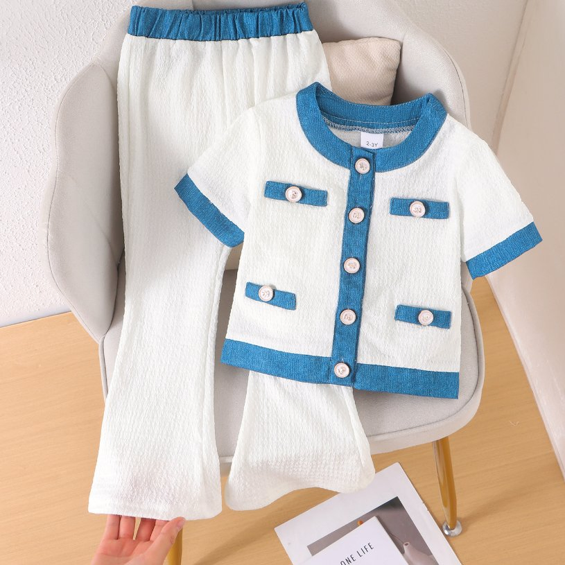 Venta al por mayor 2-7 Años Niñas Niñas Ropa Estilo Chanel Ropa Infantil