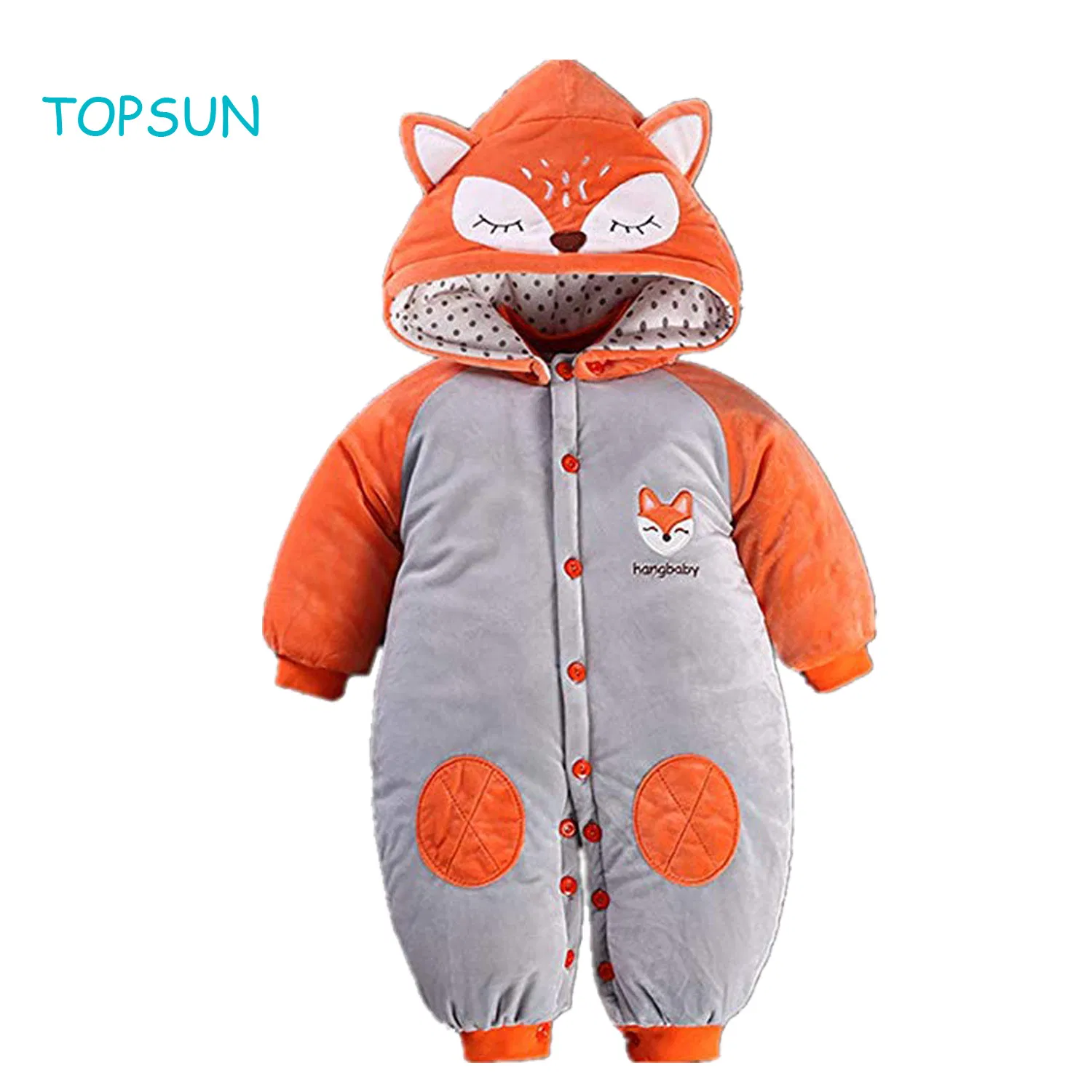 Mono grueso de dibujos animados de animales para bebés y niños pequeños, traje cálido para niños, ropa de otoño e invierno