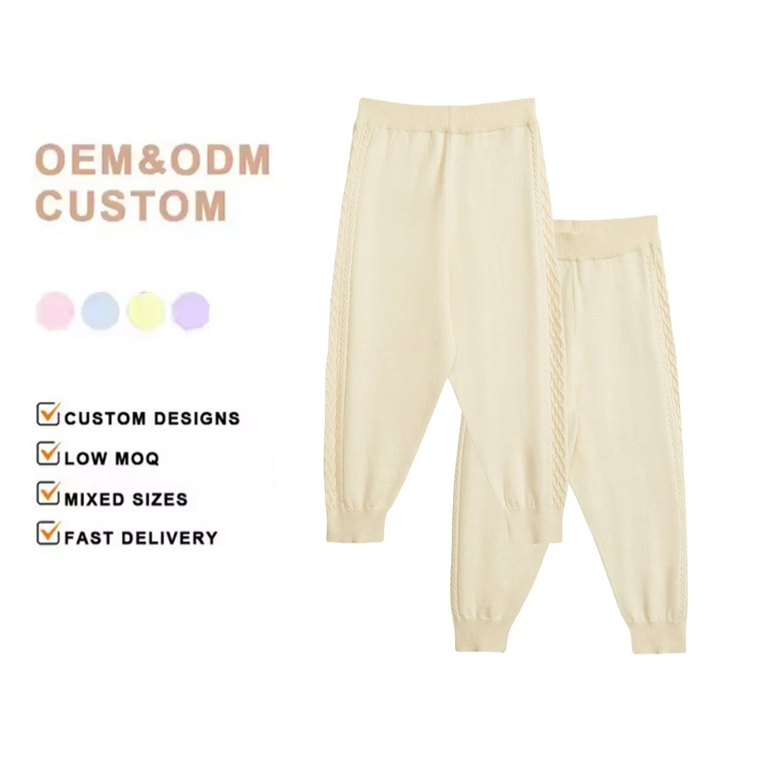 Pantalones casuales de primavera para bebés, ropa de cachemira, pantalones cómodos para niños