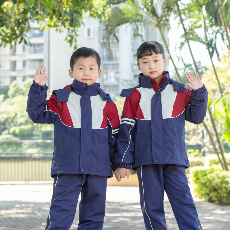 Ropa escolar duradera y de fácil cuidado de marca propia para niñas, uniforme para guardería