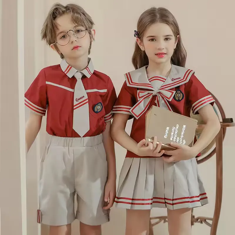 Conjuntos de calidad diseñados para niños y niñas, uniforme escolar
