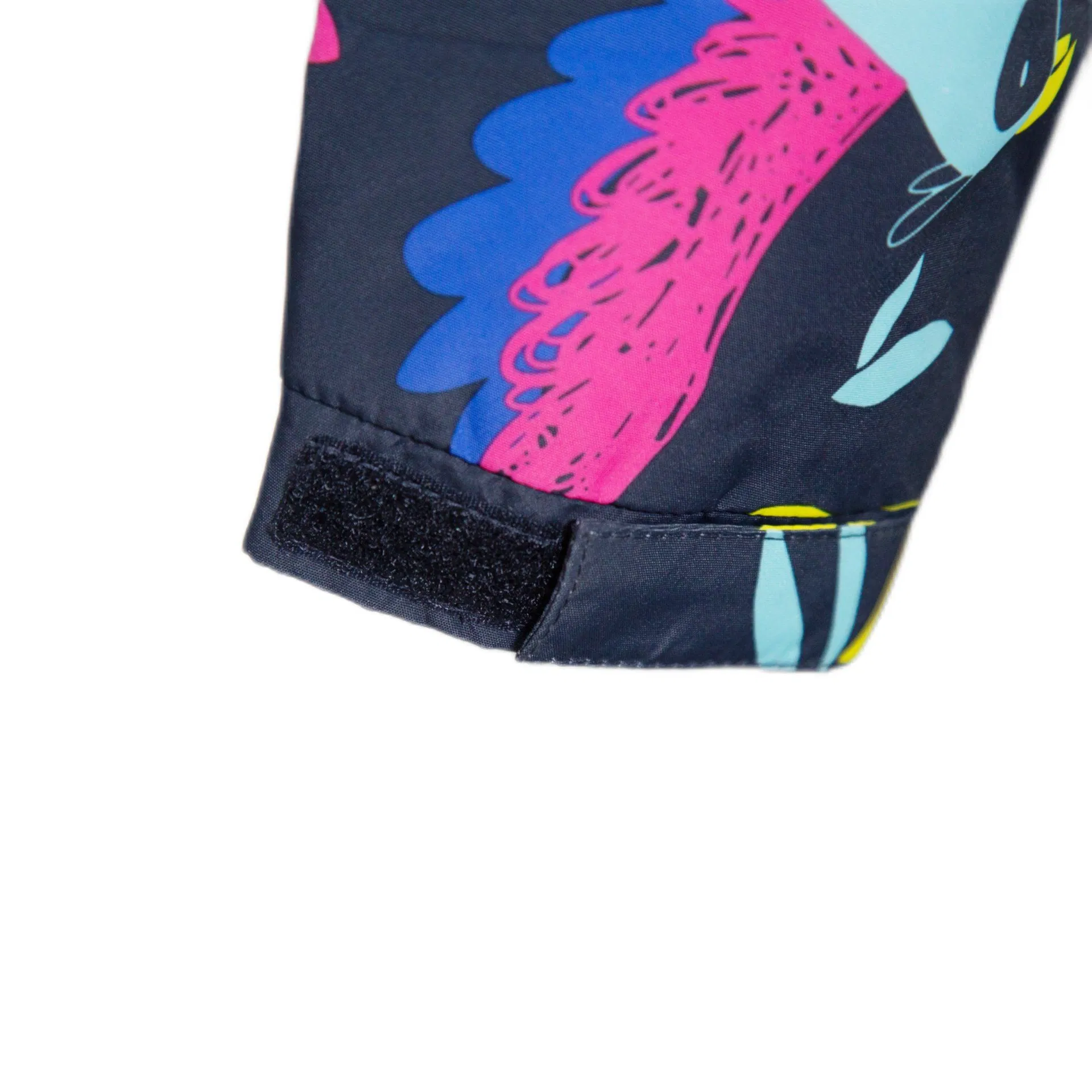 Chaqueta con capucha para niños con estampado de loro colorido, abrigo cálido y a prueba de viento para niños