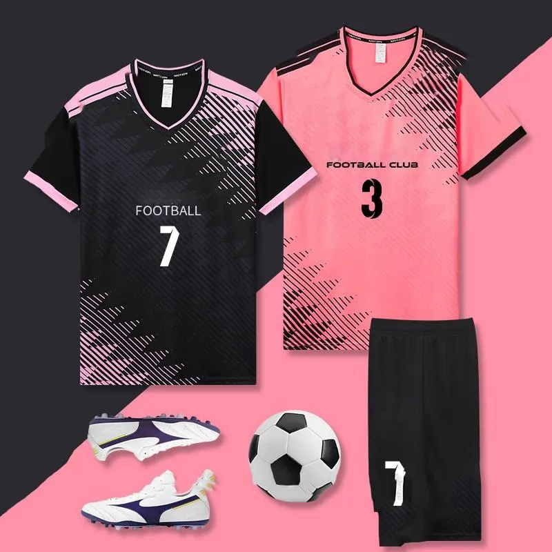 Conjunto de fútbol al por mayor para hombres, uniforme de entrenamiento para equipos, personalizado para adultos y niños, camiseta deportiva de secado rápido