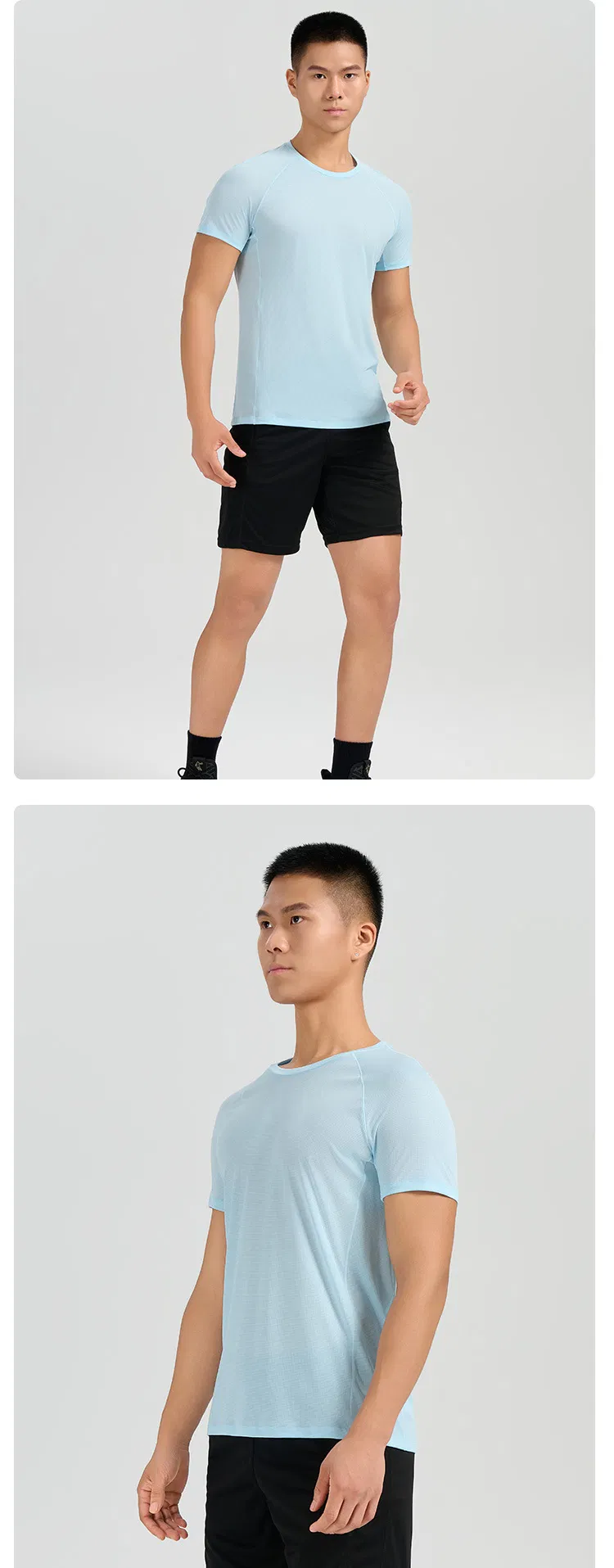 Conjunto de chándal de punto para hombres ligero y suave para correr y hacer jogging en primavera y verano