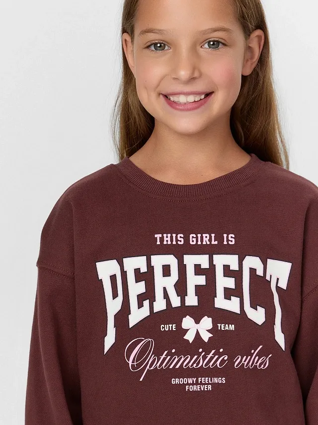 Ropa de niños perfecta para niñas adolescentes, sudaderas de cuello redondo con pantalones de running