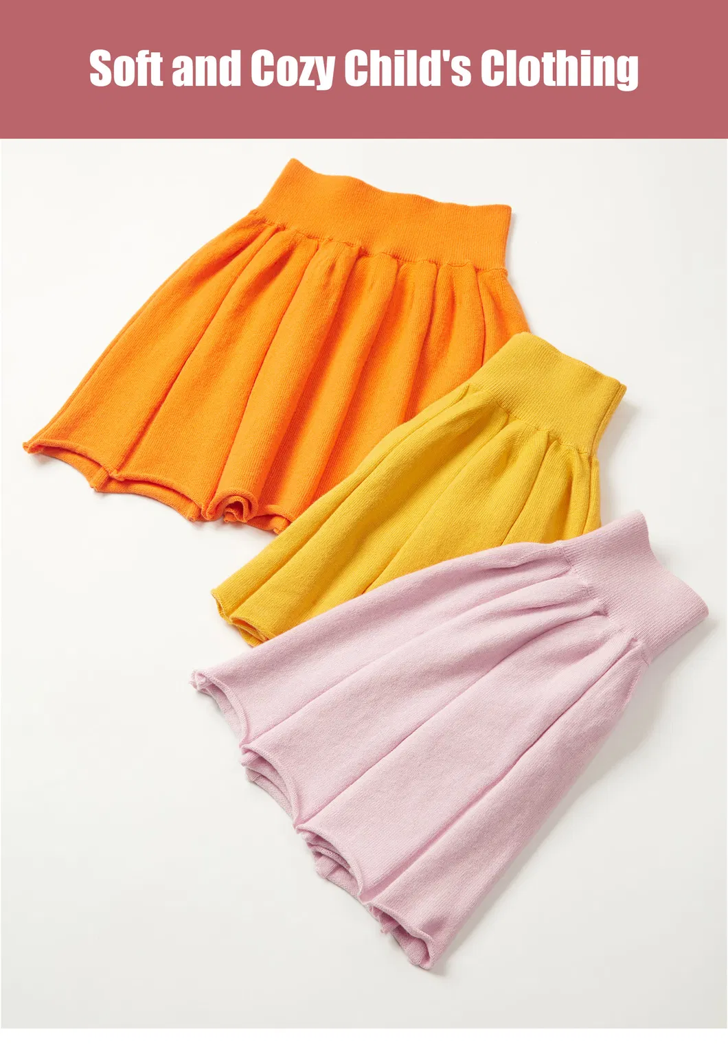 Conjunto de falda de punto para niñas, dulce suéter lindo, falda corta, ropa de bebé de moda