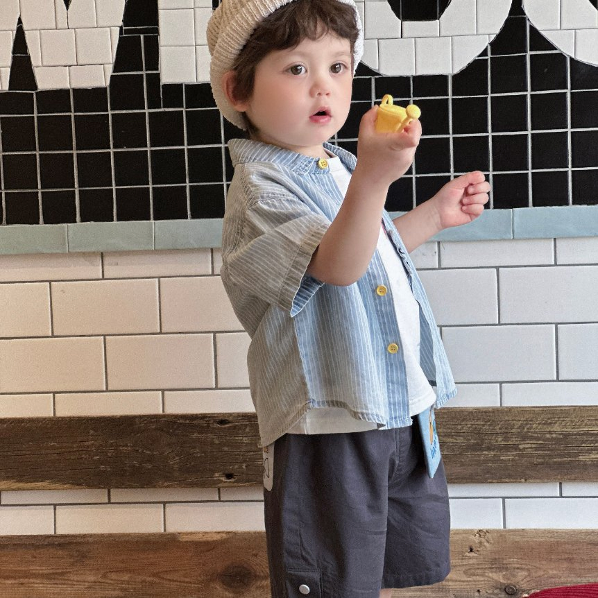 Camisa de moda para niños, ropa para el verano infantil con conjunto de ropa