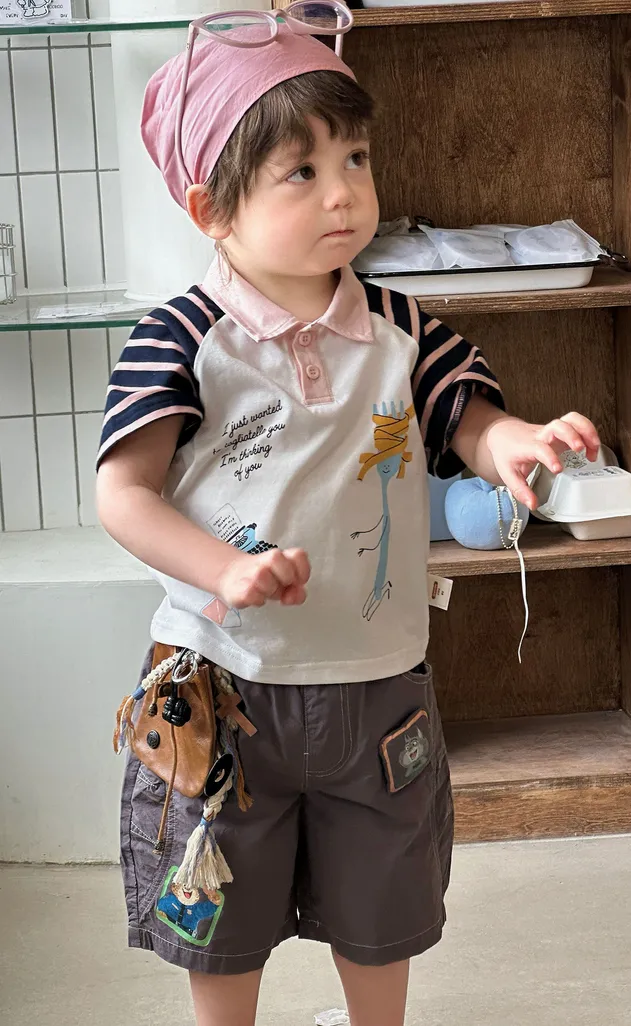 Ropa infantil premium para niños, conjunto de ropa de verano