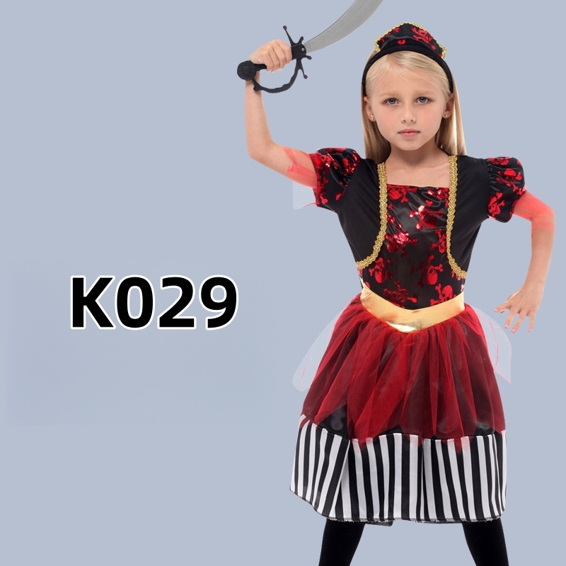 Disfraz de Halloween para niños, disfraces de pirata, ropa de actuación para niños para fiestas