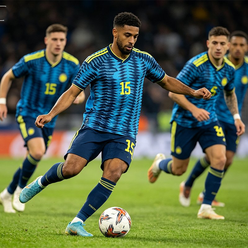 2026 Camiseta de fútbol tailandesa de alta calidad de Colombia, camiseta de verano para hombres, conjunto de ropa deportiva de tallas grandes, chándal al por mayor para hombres