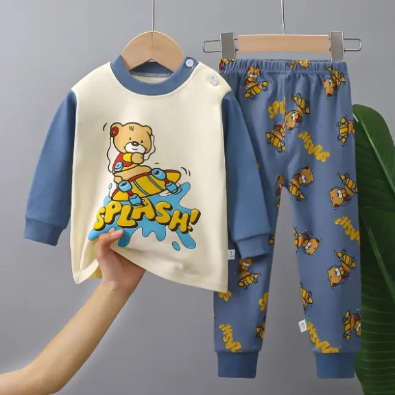Ropa cómoda conjunto pijama para niños