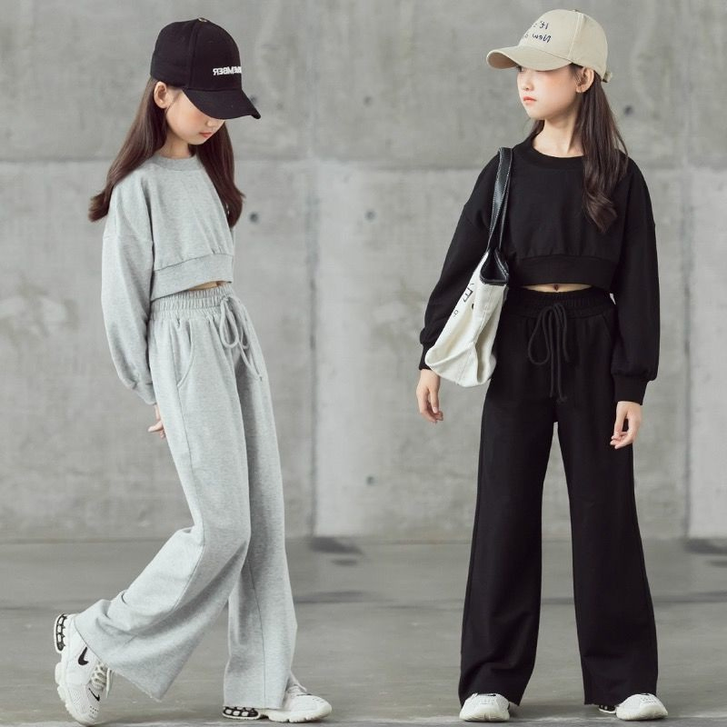 Ropa de Niños Conjunto Casual de Camiseta y Pantalones Traje para Niñas Adolescentes Esg16881