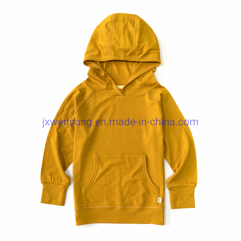 Sudadera con capucha personalizada de lana merina australiana para niños